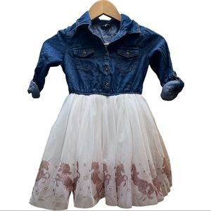 Girls zumie unicorn tutu dress perfect for back to school size 6